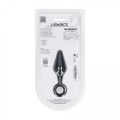 Silicone Anal Plug with Loop - S - Black