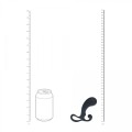 Bulb with Loop Silicone Prostate Massager - S - Black