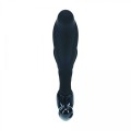 Rippled with Hard Loop Silicone Prostate Massager - S - Black