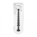 Ribbed Silicone Flared Anal Probe - Black