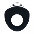 Sealed Liquid Silicone Vibrating Cockring - Black