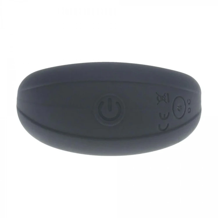 Vibrating Liquid Silicone Cock and Ball Ring - Black