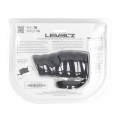 Vibrating Ribbed Silicone Cock Sleeve and Ball Ring - Black
