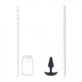 Classic Vibrating Silicone Anal Plug - S - Black