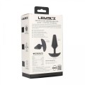 Classic Vibrating Silicone Anal Plug - M - Black