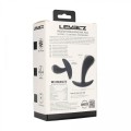 Vibrating Silicone Prostate Stimulator Anal Plug - M - Black