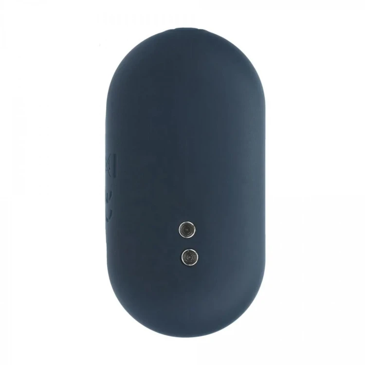 Hexagonal Vibrating Silicone Anal Plug - S - Black