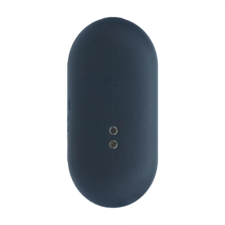 Hexagonal Vibrating Silicone Anal Plug - M - Black
