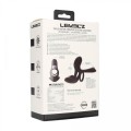 Triple Motor Vibrating Silicone Cockring - Black