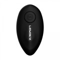 Remote Control Vibrating Silicone Tri O Cockring with Prostate Stimulator - Black