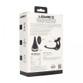 Remote Control Vibrating Silicone Tri O Cockring with Prostate Stimulator - Black