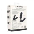 Dual Motor Remote Control Beaded Vibrating Liquid Silicone Prostate Stimulator - Black