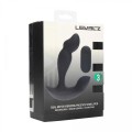 Dual Motor Remote Control Dual Motor Vibrating Liquid Silicone Prostate Stimulator - Black