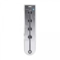 Round Silicone Anal Balls - L - 40mm - Black