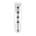 Round Silicone Anal Balls - L - 40mm - Black