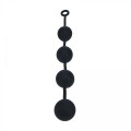 Silicone Round Anal Balls - XXL - 60mm - Black