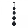 Silicone Waterdrop Anal Balls - XXL - 60mm - Black