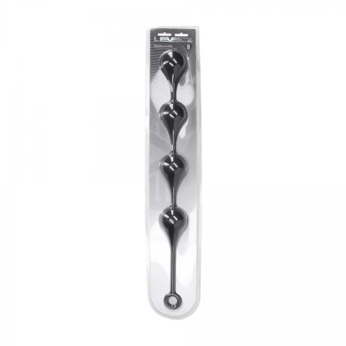 Silicone Waterdrop Anal Balls - XXL - 60mm - Black