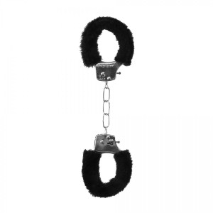 Pleasure Handcuffs Furry Black