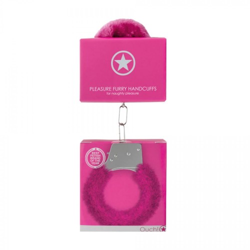 Pleasure Handcuffs Furry Pink