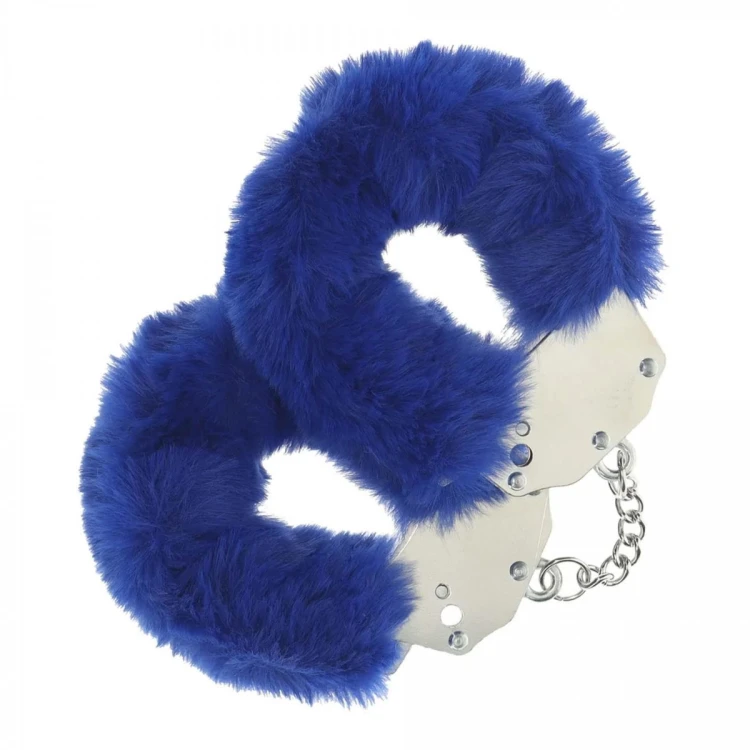 Heavy-duty Fluffy Handcuffs - Navy