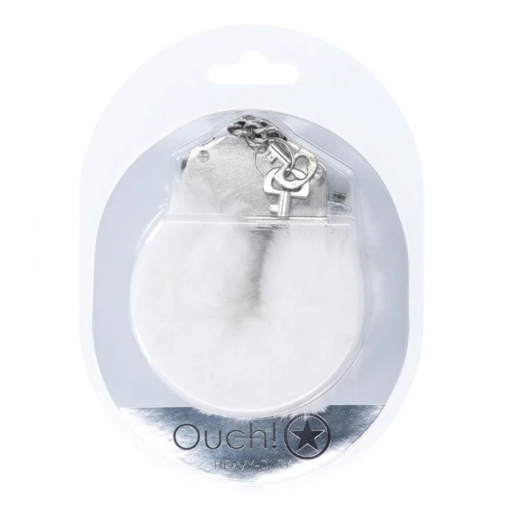 Heavy-duty Fluffy Handcuffs - White