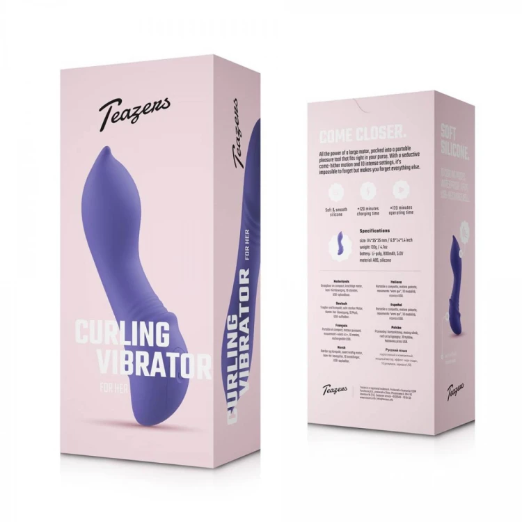 Teazers – Curling Mini Vibrator – Midnight Violet