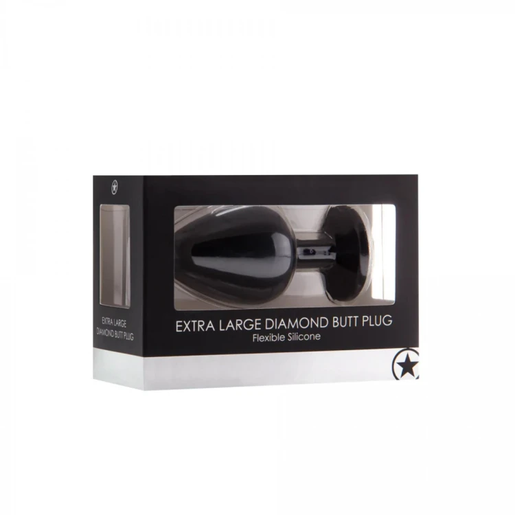 Diamond Butt Plug - Extra Large black