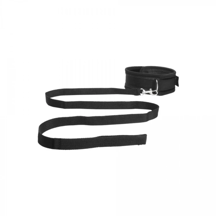 Velvet Adjustable Collar with Leash