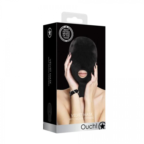 Mask with Mouth Opening