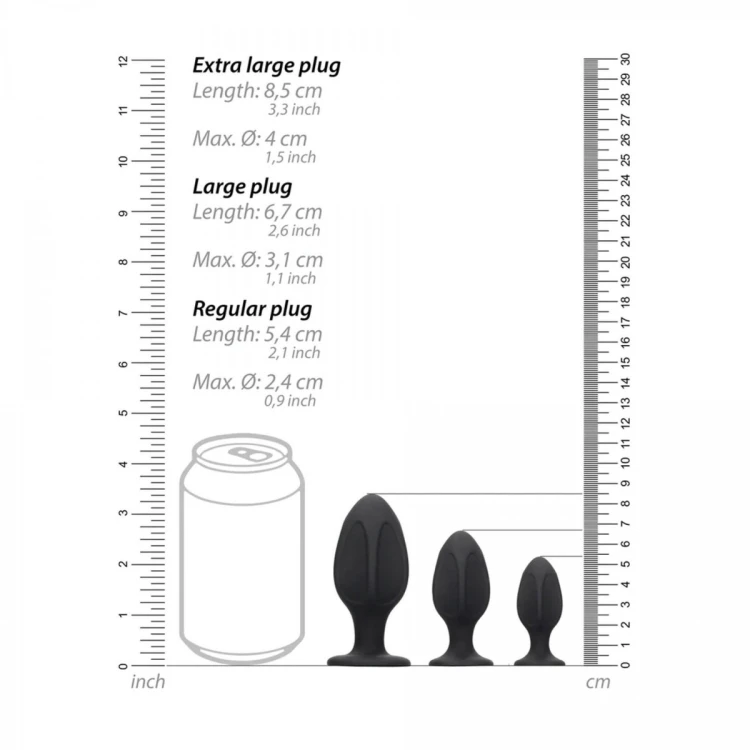 Diamond Shape Butt Plug Set