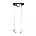 O-Ring Ball Gag with Nipple Clamps