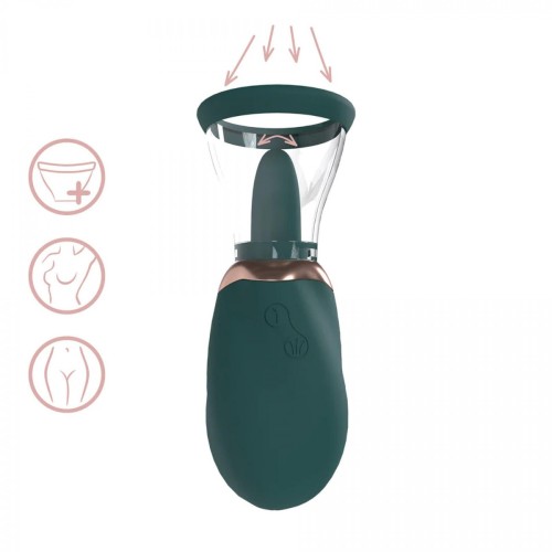 Boost - Rechargeable Vulva and Breast Pump - Forest Green