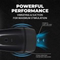 Pulsar - Negative Pressure Suction and Vibration Masturbator Pump - Gun Metal
