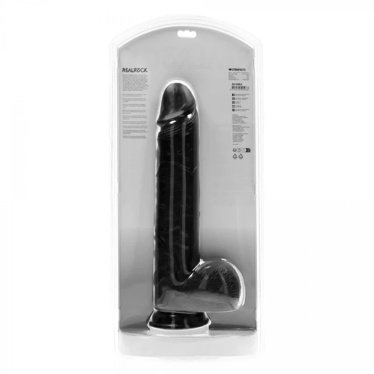 Extra Large Straight with Balls 35,5 cm - Black