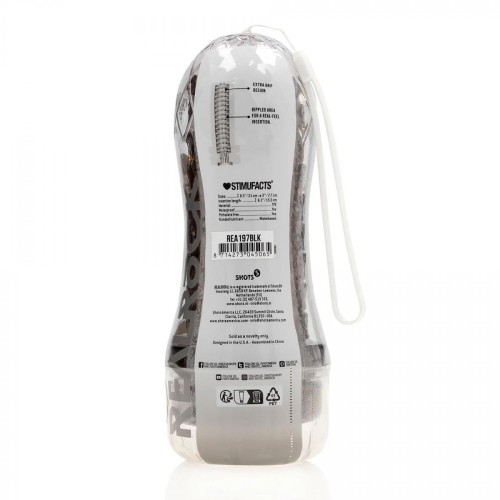 Easy Rider - Textured Masturbator - Black