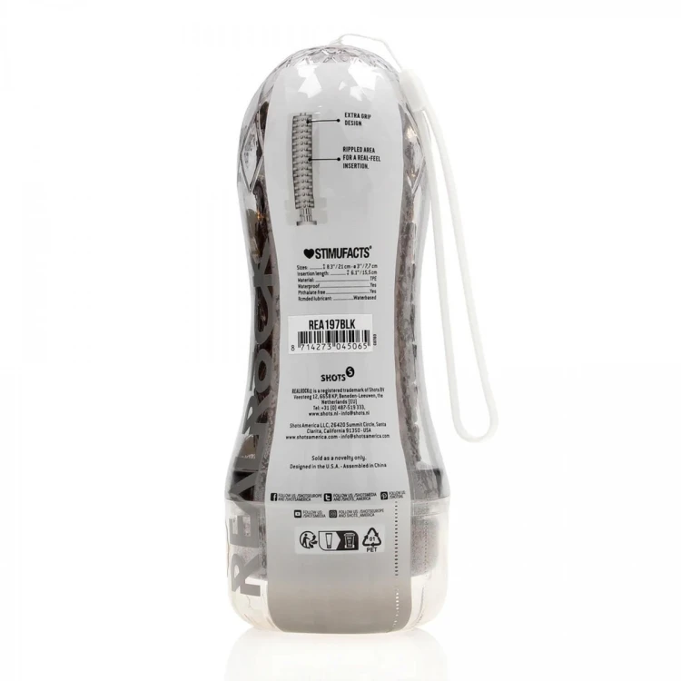 Easy Rider - Textured Masturbator - Black