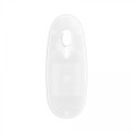 LED Vibrating Straight Cock - 20 cm - Transparent