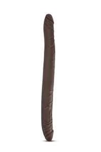 DR. SKIN 16INCH DOUBLE DILDO CHOCOLATE