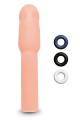 SIZE UP 4 INCH EXTRA REALISTIC PENIS EXTENDER -FLESH