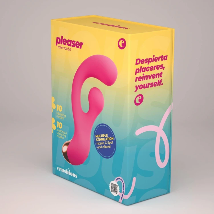 CRUSHIOUS PLEASER VIBRATOR WITH ROTATING STIMULATION