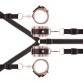 Rosy Gold - Under-Mattress Restraint Set - Black