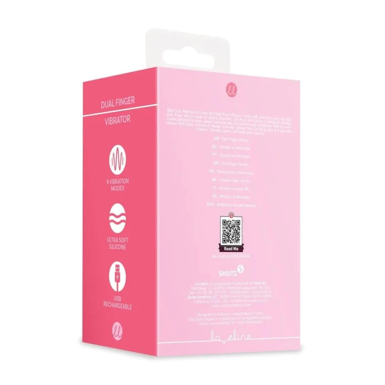 Finger Dual Vibrator - Pink