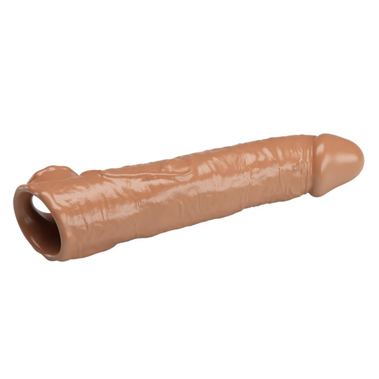Pretty Love Extension Penis Sleeve with Modular Length Blocks – Dark Brown – 26 cm