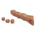 Pretty Love Extension Penis Sleeve with Modular Length Blocks Brown – 28 cm