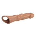 Pretty Love Extension Penis Sleeve with Modular Length Blocks Brown – 28 cm