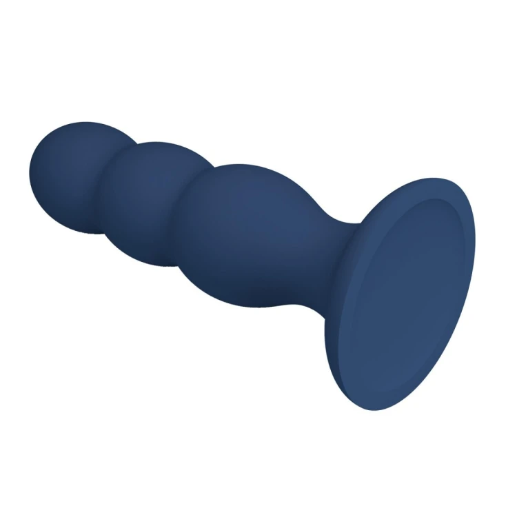 Mr. Play Metal & Liquid Silicone Anal Plug with 3 Metal Balls