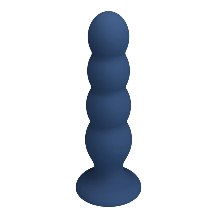 Mr. Play Metal & Liquid Silicone Anal Plug with 4 Metal Balls