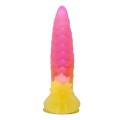 Power Monsters Flamebeast – 22.5 cm Rippled Monster Silicone Dildo