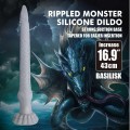 Power Monsters Basilisk – 43 cm Rippled Monster Silicone Dildo